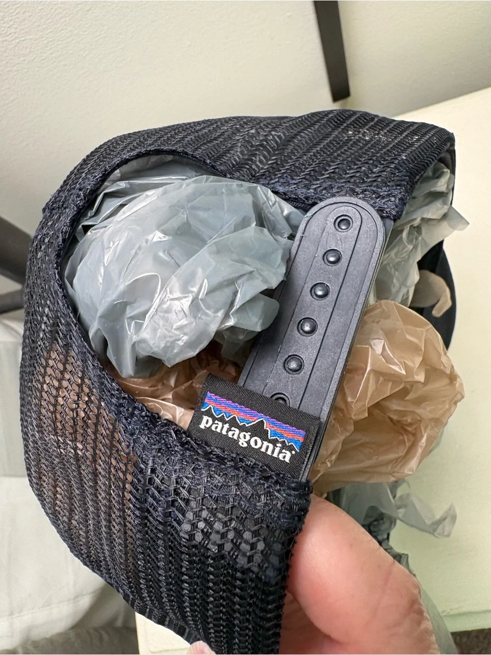 Patagonia Six Panel Logo Trucker Snapback Hat. OS.